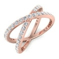 thumbnail image 1 of Lilly - Crossover Double Diamond Ring, 1 of 3
