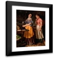 thumbnail image 1 of Lilly Martin Spencer 12x14 Black Modern Framed Museum Art Print Titled - Young Wife; First Stew (1854), 1 of 5