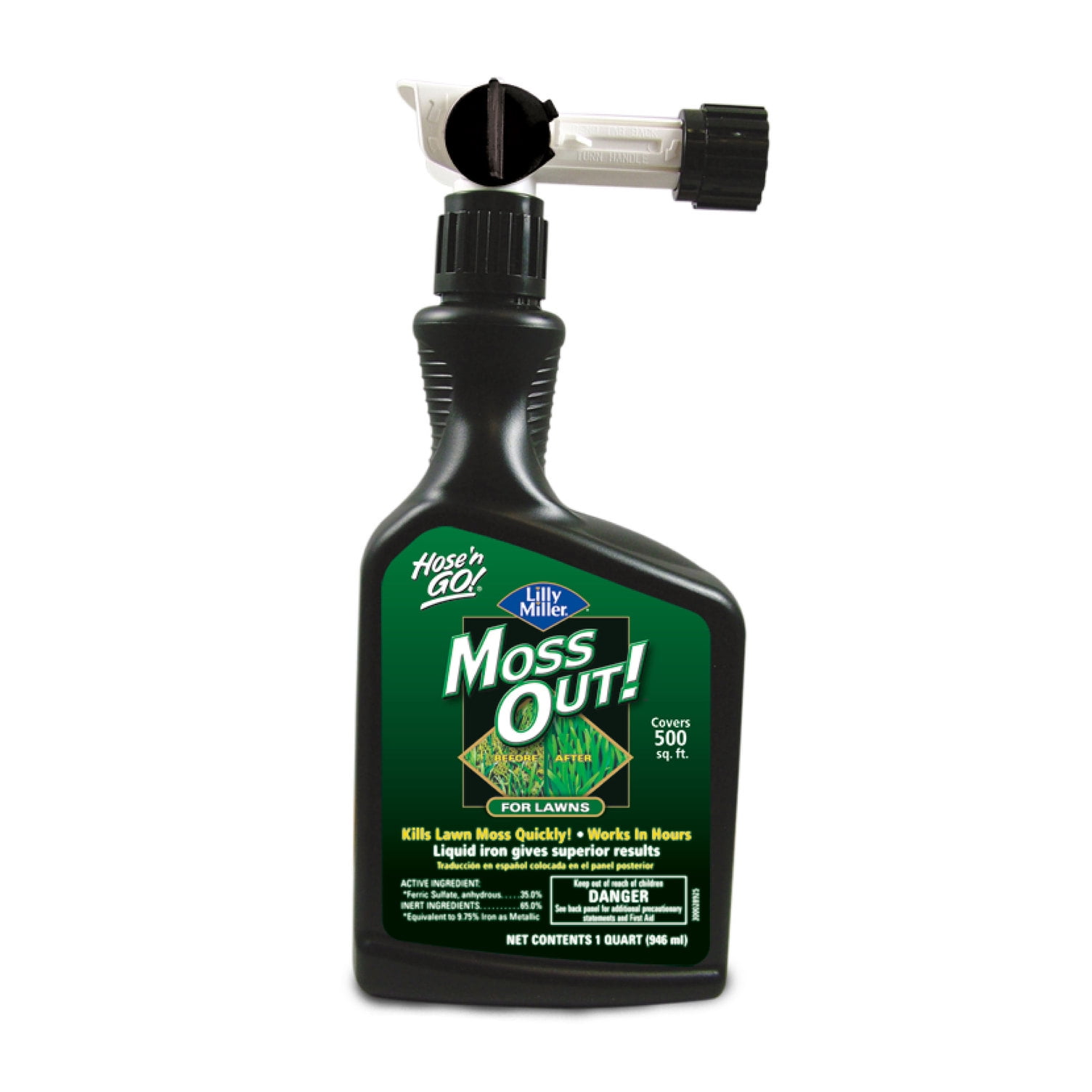 Lilly Miller Moss Out! for Lawns Liquid Moss Killer Herbicide, 32 oz