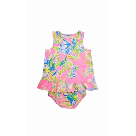 Lilly Pulitzer Claudia Infant Dress Multi Squeeze The Day 6/12 Months