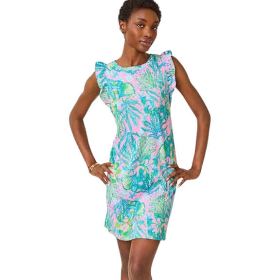 Lilly Pulitzer Lanina Dress Mandevilla Baby Hip Nautic Medium