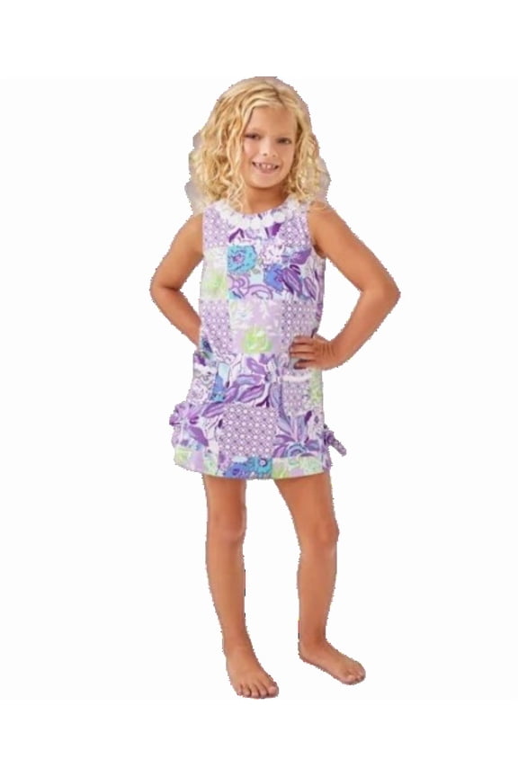 Lilly Pulitzer Little Lilly Girls Classic Shift Dress Multi Juicy Story Patch Size 6