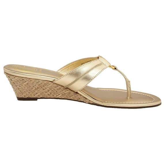 Lilly Pulitzer Mckim Wedge Gold Metallic