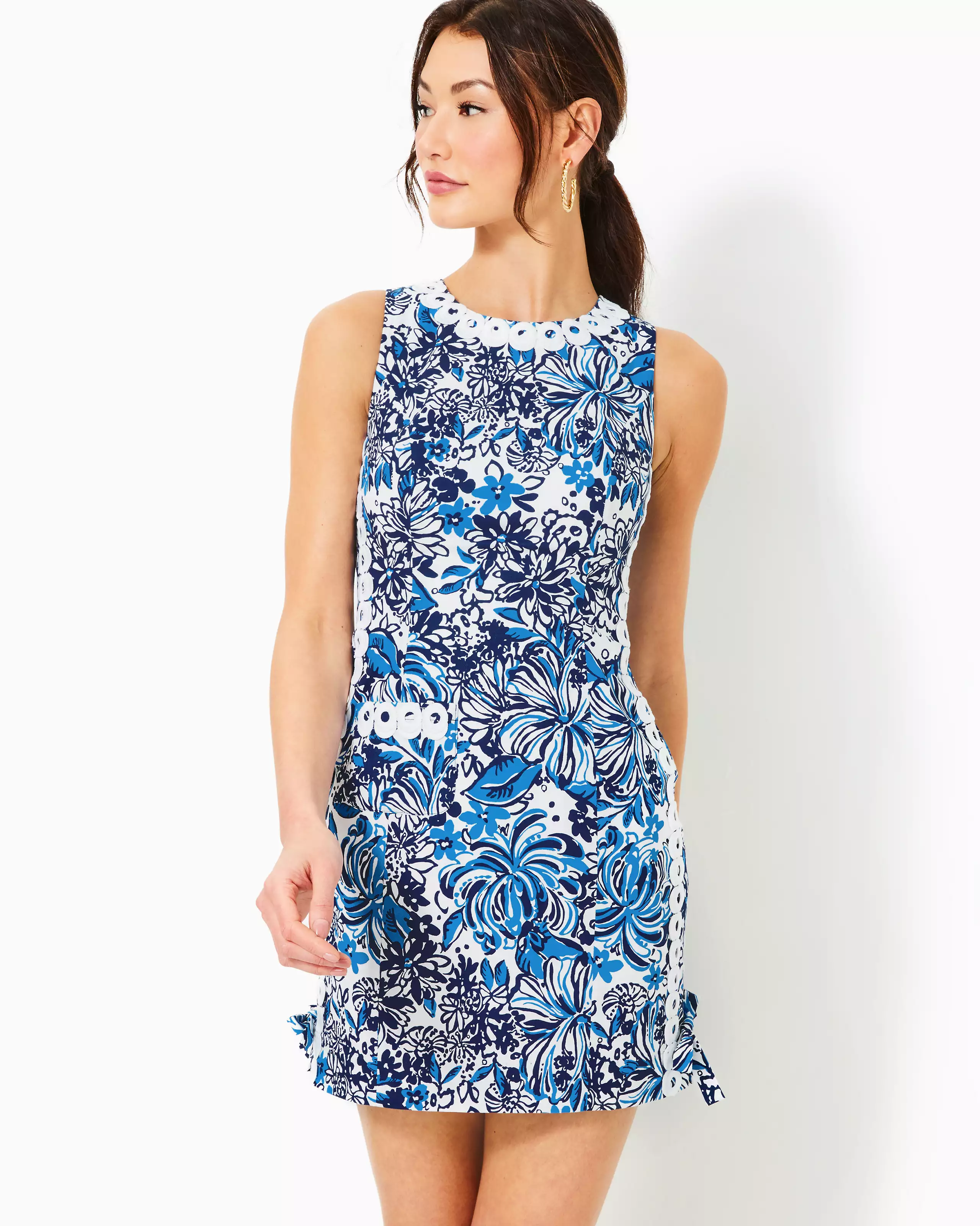 slim fit dress slacks Lilly Pulitzer Marleigh Stretch Maxi Shift Dress