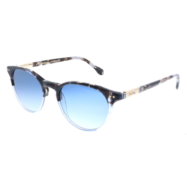 Lilly Pulitzer Palermo Plastic Womens Round Sunglasses Blue  display picture 3