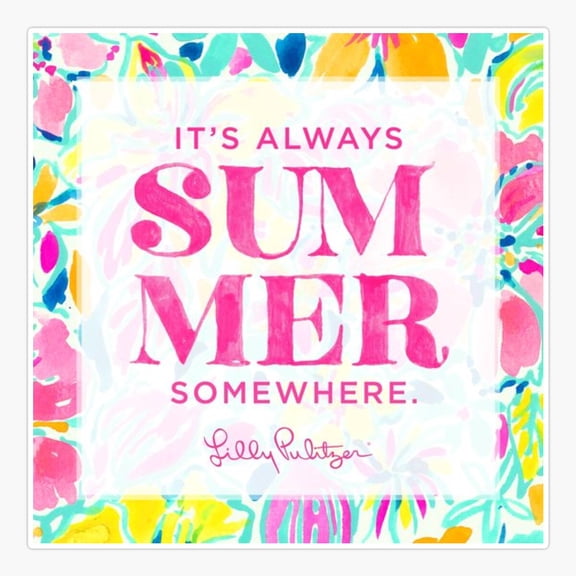 Lilly Pulitzer Quote Vinyl Decal Sticker