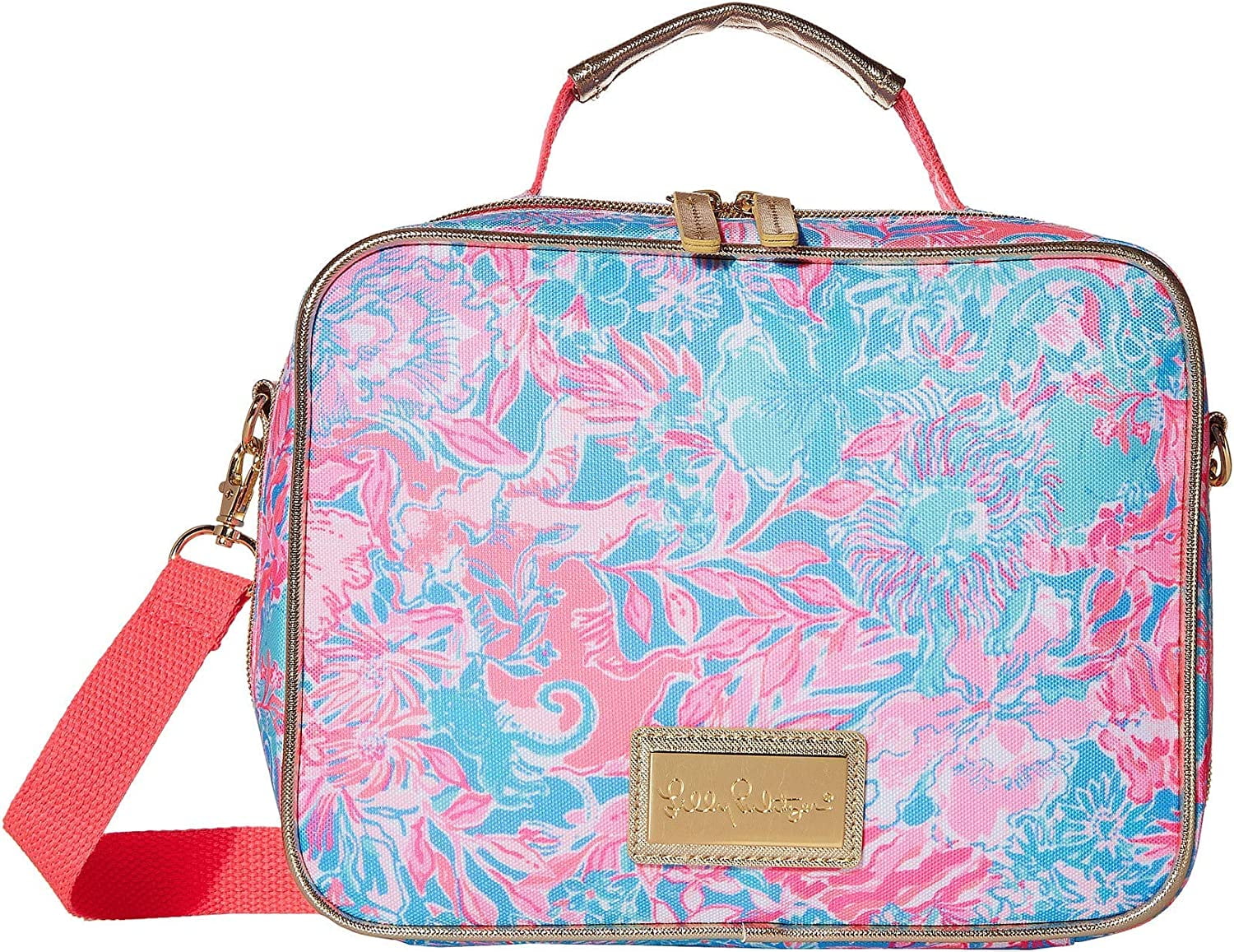 Lilly Pulitzer Classic Monogrammed Lilly Lunch Box Bag - Sunny and Southern