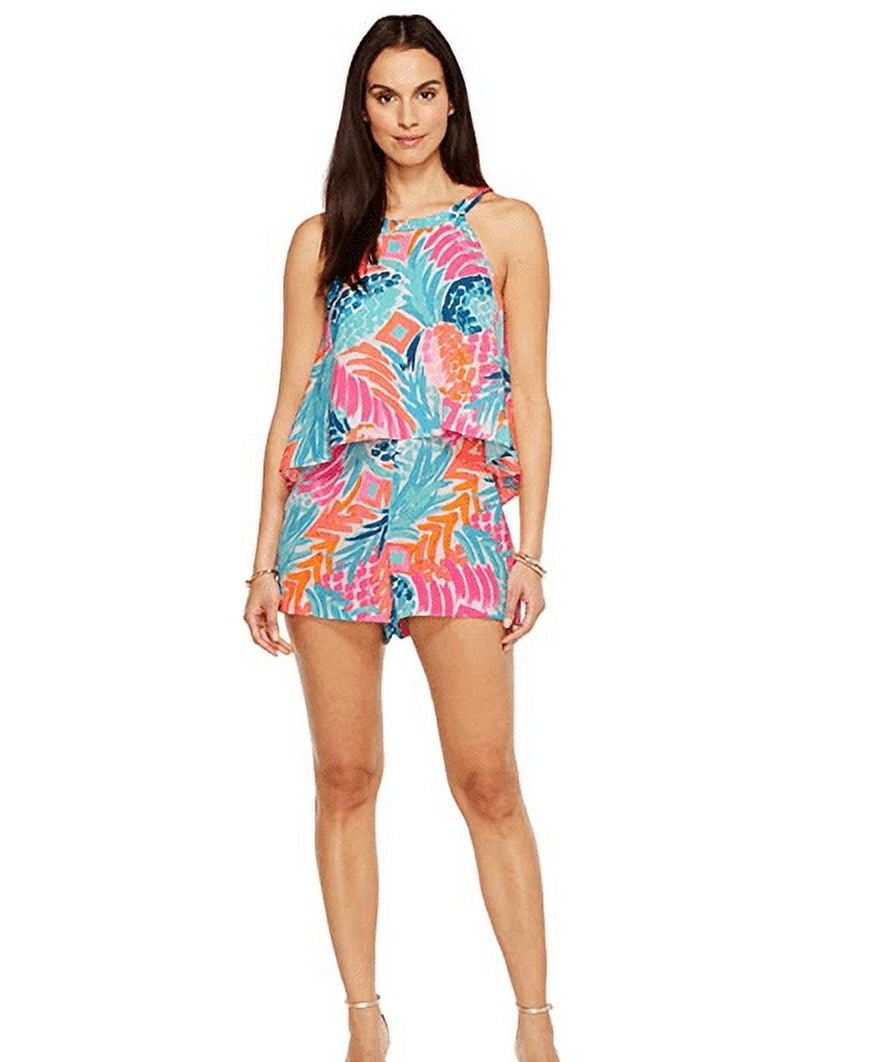 Lilly Pulitzer Women's Edona Romper , Goombay Smashed, Size Lilly Pulitzer Women's Edona Romper , Goombay Smashed, Size