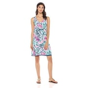 Lilly Pulitzer Womens Florin V-Neck Dress Multi Slathouse Soiree XXS 999AB6-30321