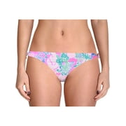 Lilly Pulitzer Womens Guava Printed Side Tie Swim Bottom Separates