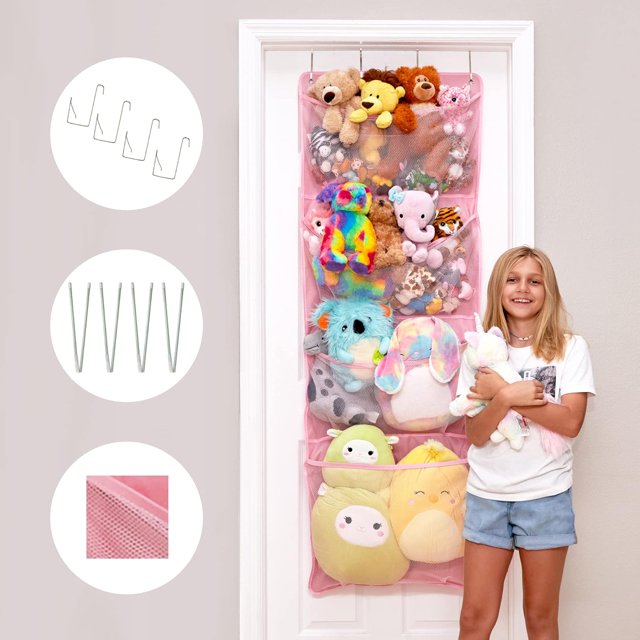 Lilly's Love Large Holder Over The Door Toy Hanger, Kids Stuffed Animal