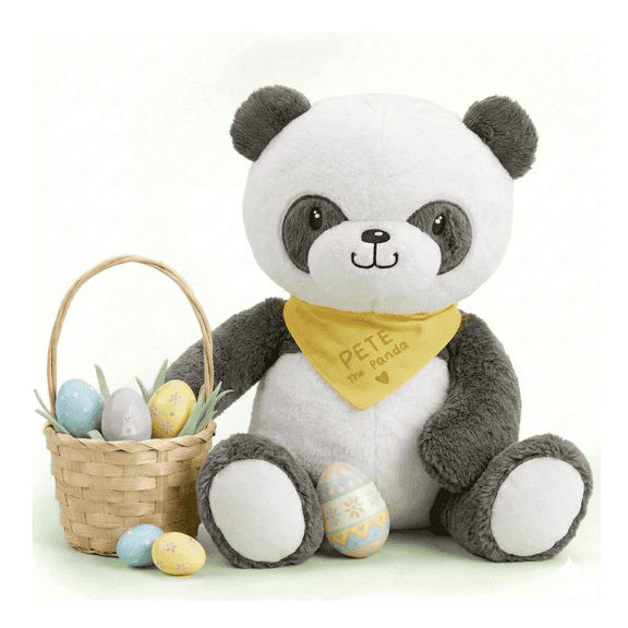 Lilly’s Love 5lb Weighted Stuffed Animal for Anxiety Relief, Pete the Panda, Easter Plush