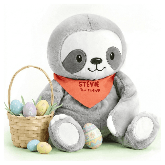 Lilly’s Love 2lb Weighted Stuffed Animal for Anxiety Relief, Stevie The Sloth, Easter Present