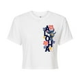 thumbnail image 1 of Lilo & Stitch - Aloha Stitch - Juniors Cropped Graphic T-Shirt, 1 of 4