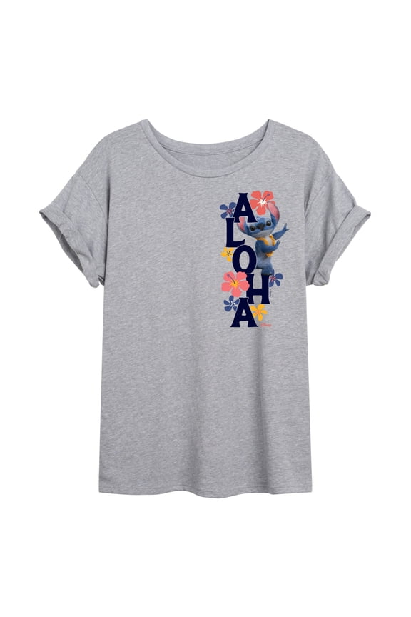 - Aloha Stitch - Women's Oversized Graphic T-Shirt