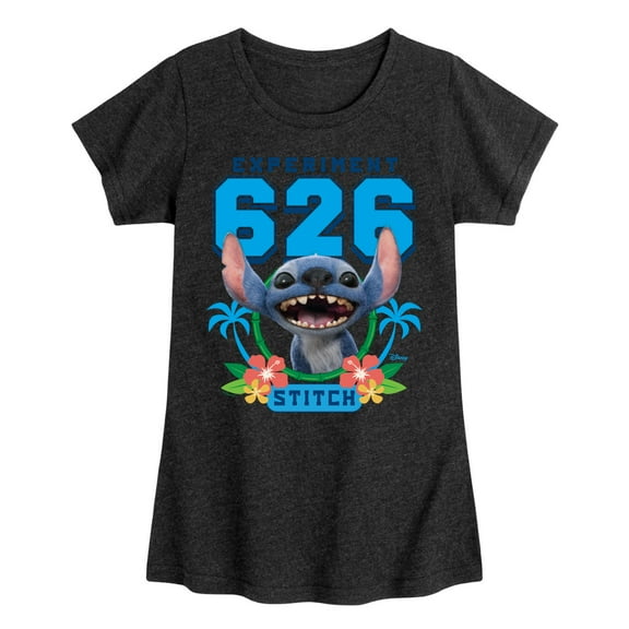 Lilo & Stitch - Collegiate Experiment 626 - Toddler And Youth Girls Fitted Short Sleeve Graphic T-shirt