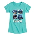 thumbnail image 1 of Lilo & Stitch - Cute Stitch - Toddler And Youth Girls Fitted Short Sleeve Graphic T-shirt, 1 of 4