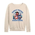 thumbnail image 1 of Lilo & Stitch - Family Means Everything - Women's French Terry Long Sleeve Shirt, 1 of 5