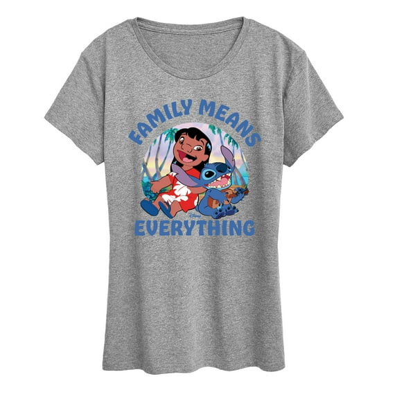 Lilo & Stitch - Family Means Everything - Women's Short Sleeve Graphic T-Shirt