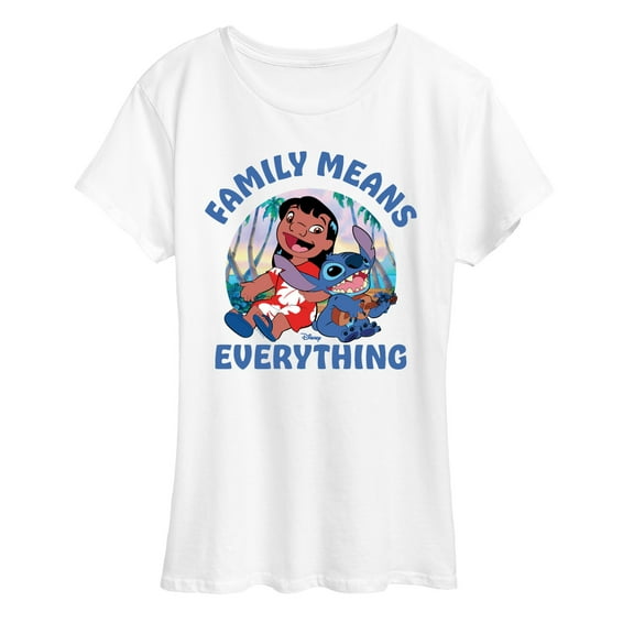 Lilo & Stitch - Family Means Everything - Women's Short Sleeve Graphic T-Shirt