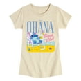 thumbnail image 1 of Lilo & Stitch - Ohana Beach Blub - Toddler And Youth Girls Fitted Short Sleeve Graphic T-Shirt, 1 of 5