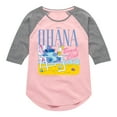 thumbnail image 1 of Lilo & Stitch - Ohana Beach Blub - Toddler And Youth Girls Shirt Tail Raglan, 1 of 5
