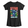 thumbnail image 1 of Lilo & Stitch - Stitch Cosmic Cutie - Toddler And Youth Girls Fitted Short Sleeve Graphic T-shirt, 1 of 4