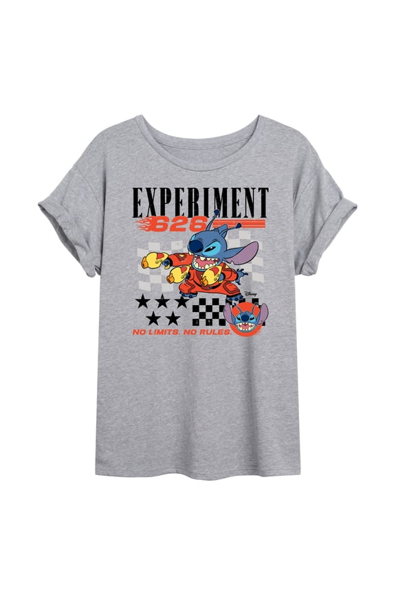 - Stitch Racing Jersey - Women's Oversized Graphic T-Shirt