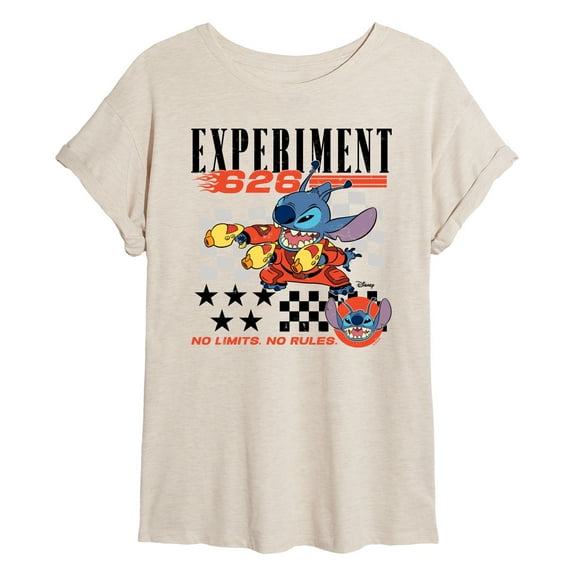 Lilo & Stitch - Stitch Racing Jersey - Women's Oversized Graphic T-Shirt