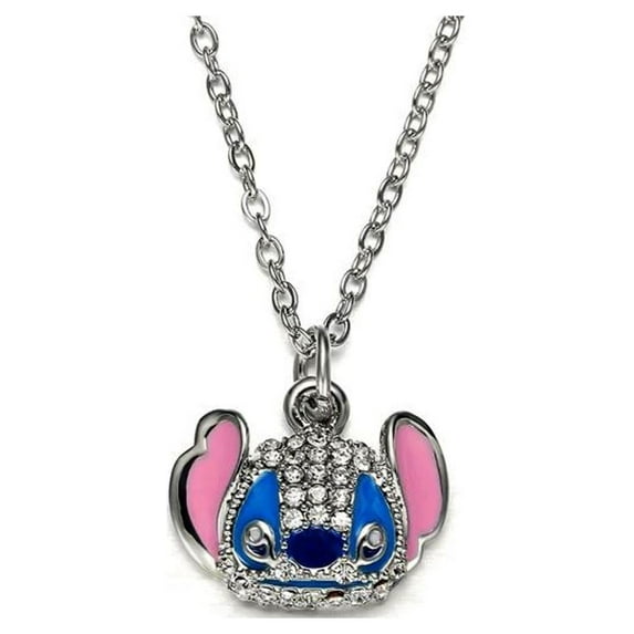 Lilo And Stitch Stitch Rhinestone Metal Pendant Necklace
