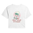 thumbnail image 1 of Lilo & Stitch - Stitch Self Care - Juniors Cropped Graphic T-Shirt, 1 of 5