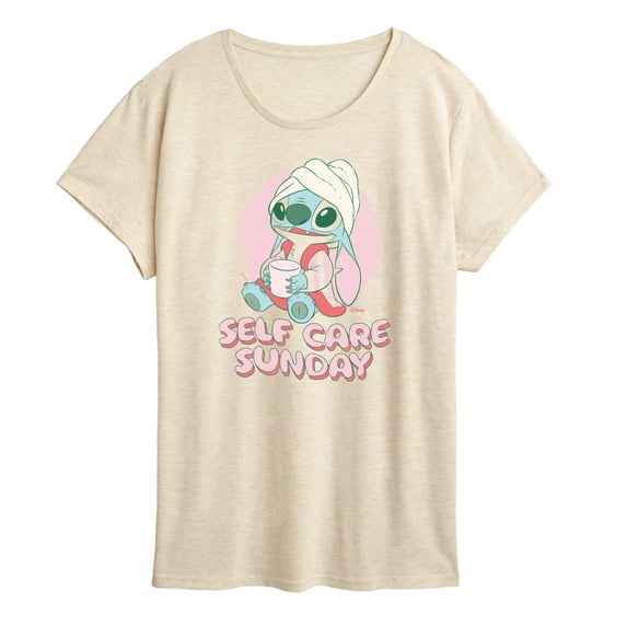 Lilo & Stitch - Stitch Self Care - Women's Short Sleeve Graphic T-Shirt