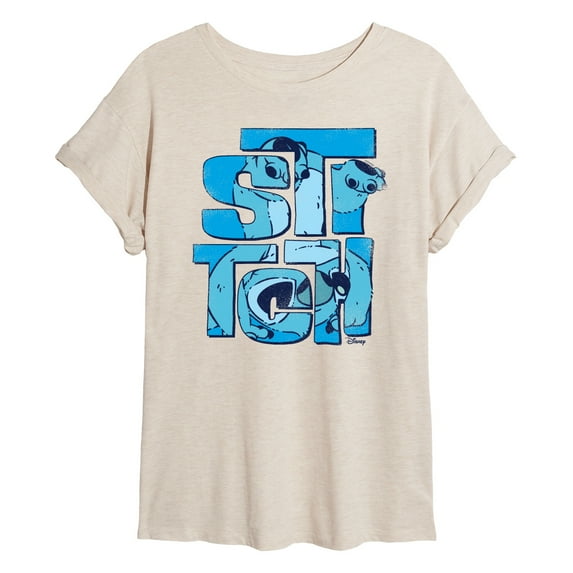 Lilo & Stitch - Stitch Stack - Women's Oversized Graphic T-Shirt