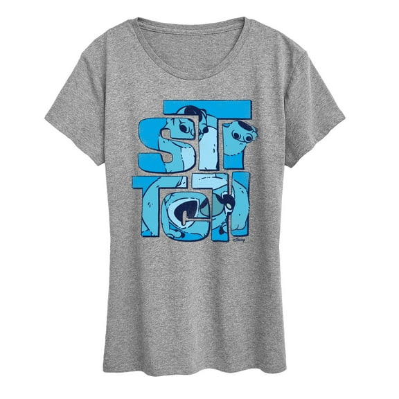 Lilo & Stitch - Stitch Stack - Women's Short Sleeve Graphic T-Shirt