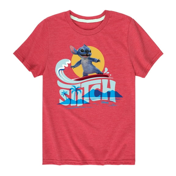 Lilo & Stitch - Stitch Surfing - Toddler And Youth Short Sleeve Graphic T-shirt