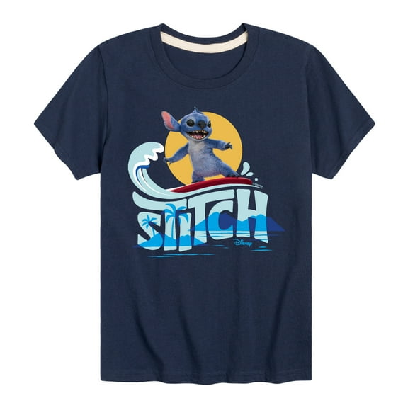 Lilo & Stitch - Stitch Surfing - Toddler And Youth Short Sleeve Graphic T-shirt