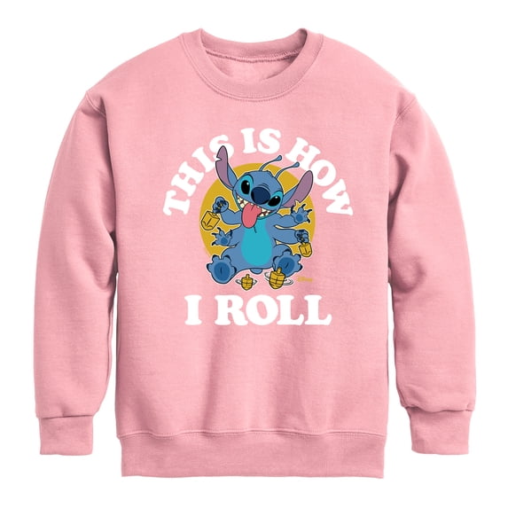 Lilo & Stitch - This Is How I Roll - Toddler and Youth Crew Fleece