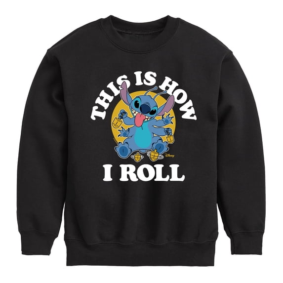 Lilo & Stitch - This Is How I Roll - Toddler and Youth Crew Fleece