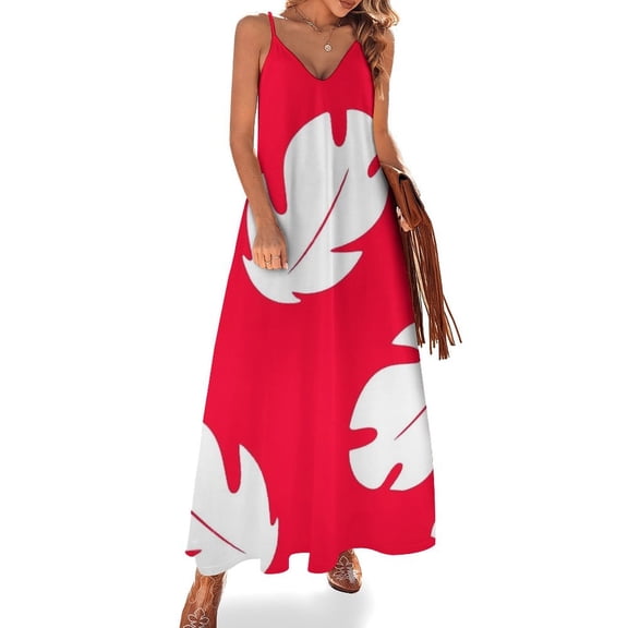 Lilo Hawaiian Floral Leaves Sleeveless Dress Loose Women's Dress Dresses Luxury Evening Dresses
