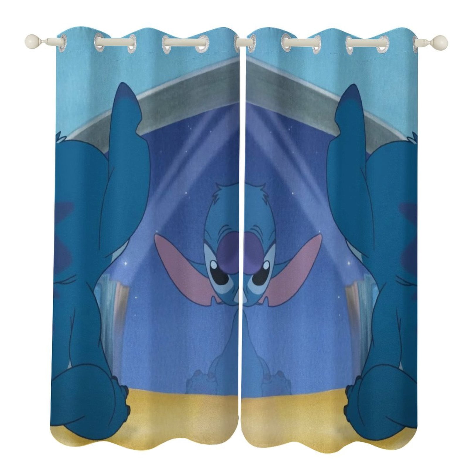 Lilo & Stich Kids Curtains 52 X 84 Inch,Cartoon Blackout Curtains ...