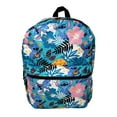 thumbnail image 1 of Lilo & Stitch 16" Backpack All-Over Print Flowers Pineapples w/ Front Pocket, 1 of 4