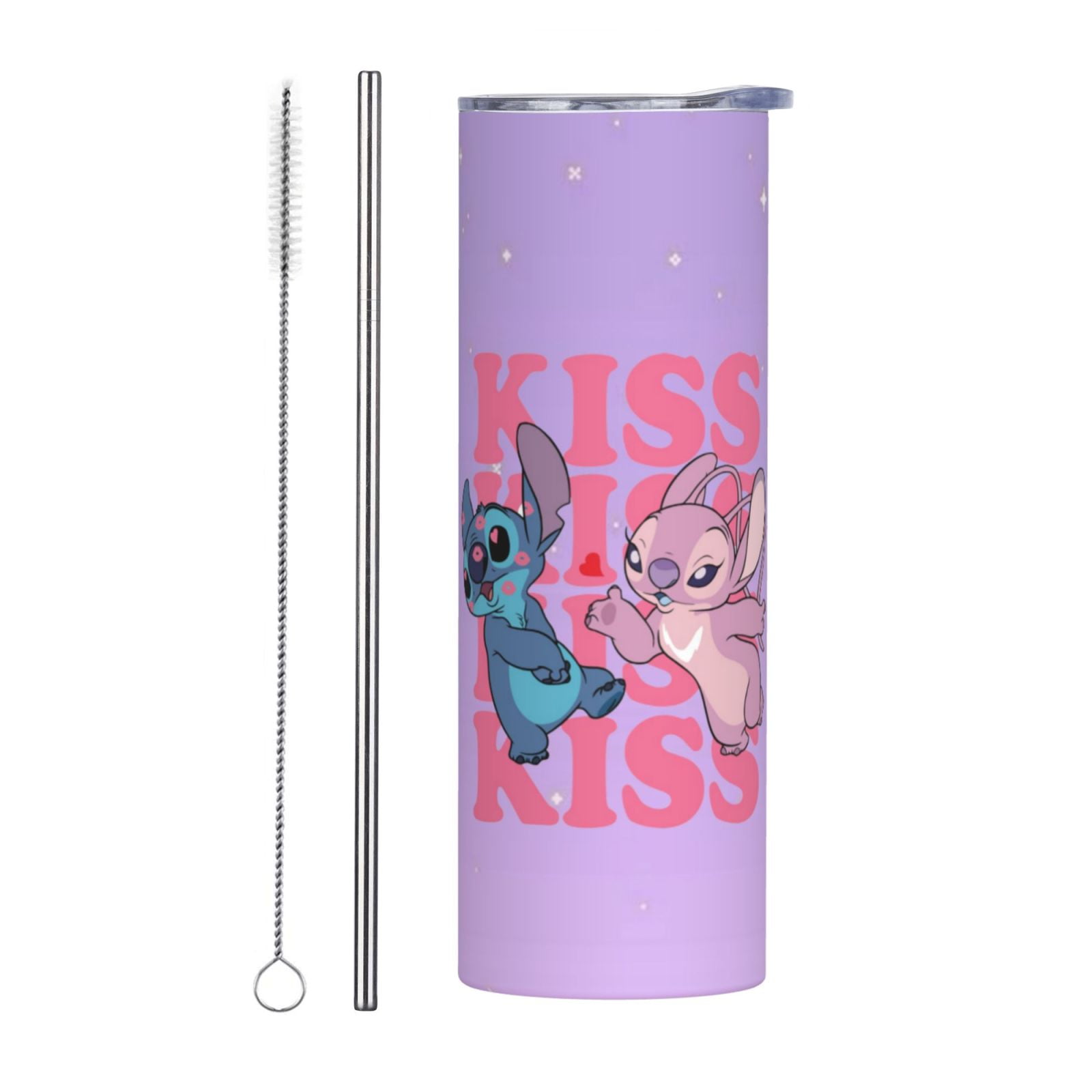 Lilo & Stitch 20 OZ Straight Stainless Steel Tumbler with Reusable Lid