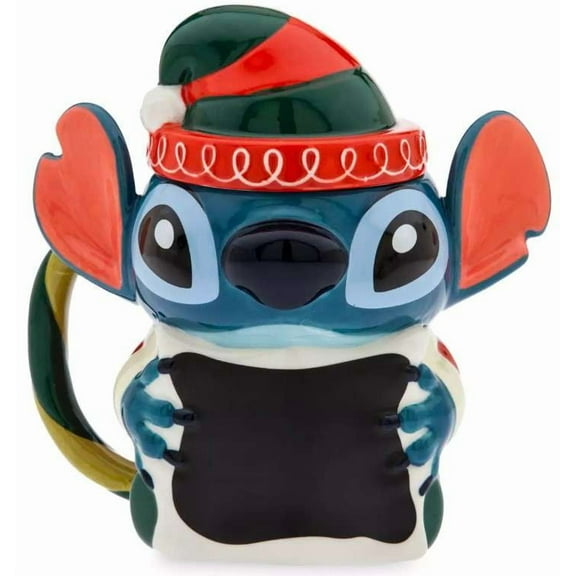 Lilo & Stitch 2024 Holiday Stitch Mug with Lid (Elf Suit)