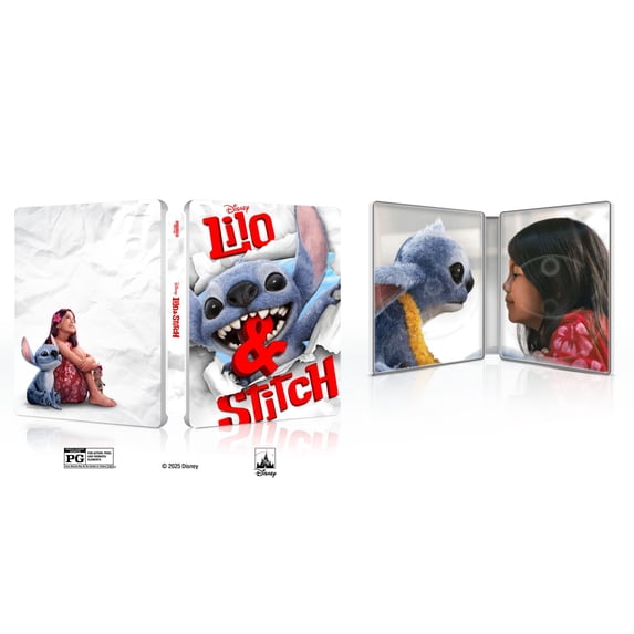 Lilo & Stitch (2025) (Steelbook) (4K Ultra HD + Blu-ray + Digital Copy) Walt Disney Pictures, Action & Adventure