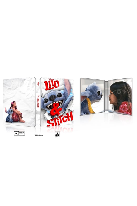 Lilo & Stitch (2025) (Steelbook) (4K Ultra HD + Blu-ray + Digital Copy) Walt Disney Pictures, Action & Adventure