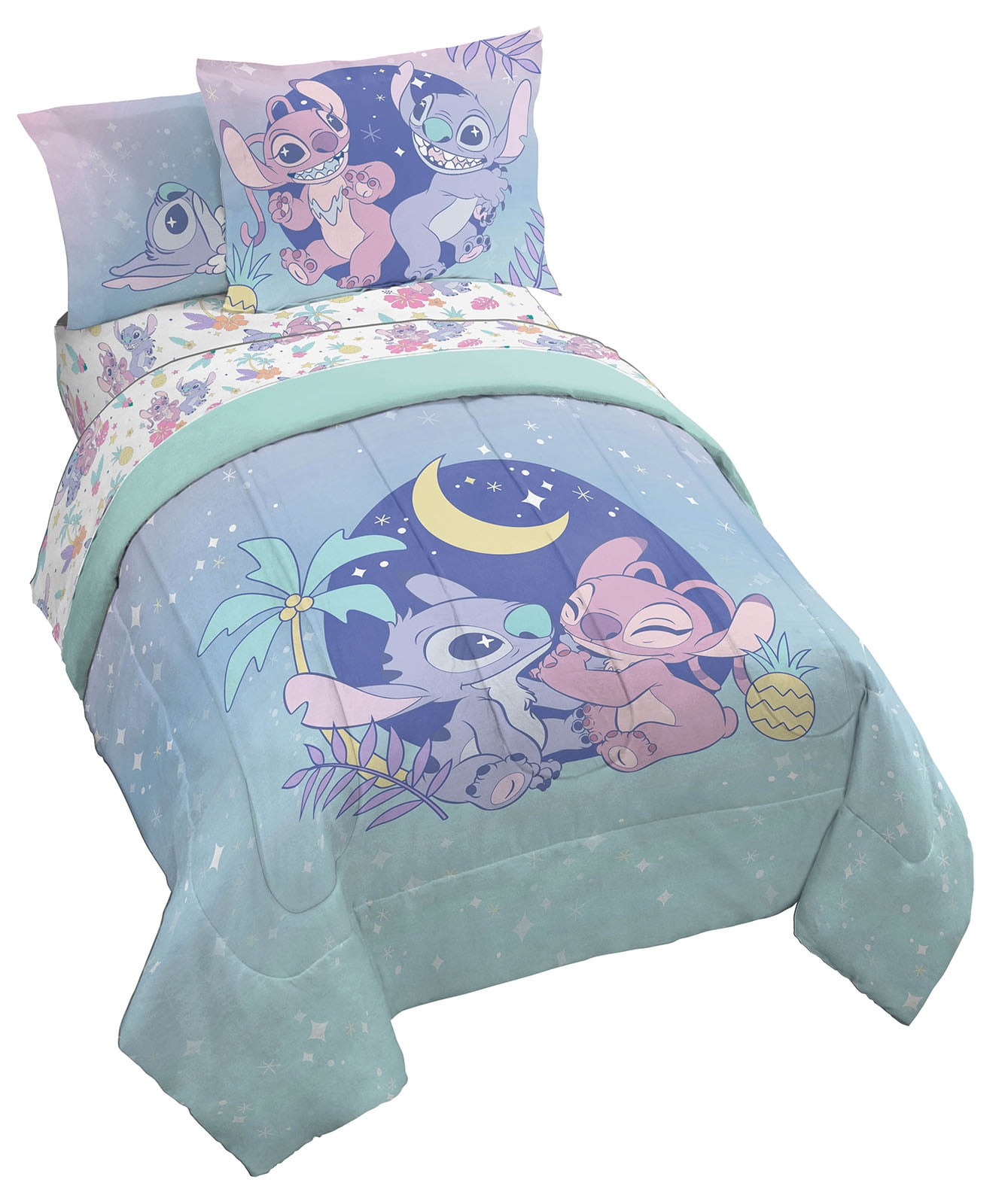 Lilo & Stitch 5 Piece Kids Twin Size Bedding Set – Dreamin’ Collection ...