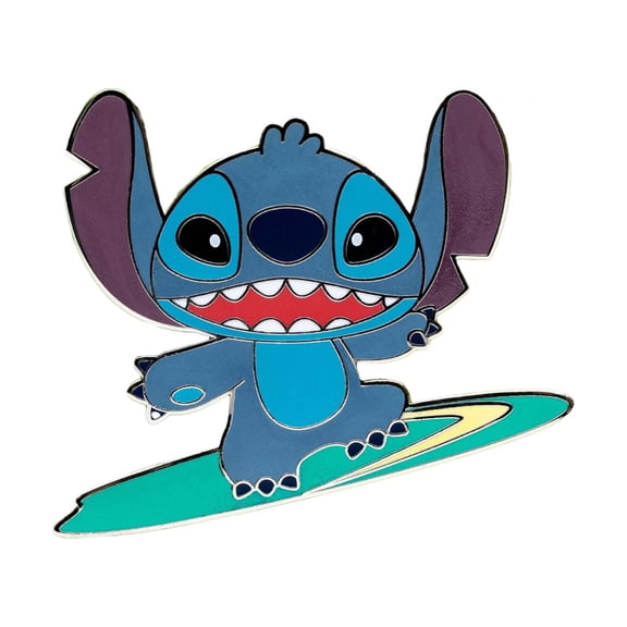 Lilo & Stitch 871360 Lilo & Stitch Surfs Up Enamel Pin, Multi Color