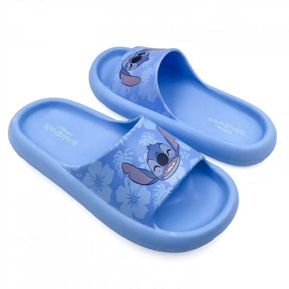 Lilo & Stitch 874328-size9 Tropical Smiles Womens Flip Flop Cloud Comfort Slide Sandals - Size 9