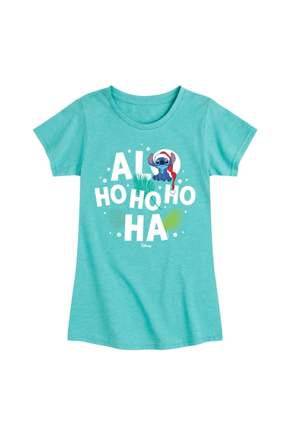 - Alo Ho Ho Ho Ha - Girls Fitted Short Sleeve Tee