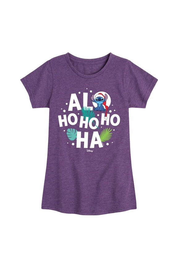 - Alo Ho Ho Ho Ha - Girls Fitted Short Sleeve Tee